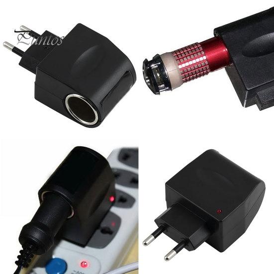 90 V-240 V AC do 12 V DC UE Wtyczka samochodowa Konwerter gniazda zapalniczki samochodowej