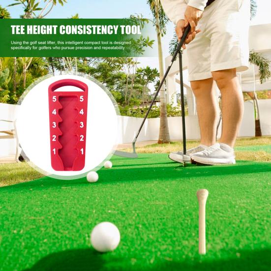 Nastavovač výšky golfového týčka 5 nastavení Přesně nastavitelný Setter výšky golfového týčka Nástroj pro elevaci týčka pro venkovní golfový trénink pro konzistentní švihy