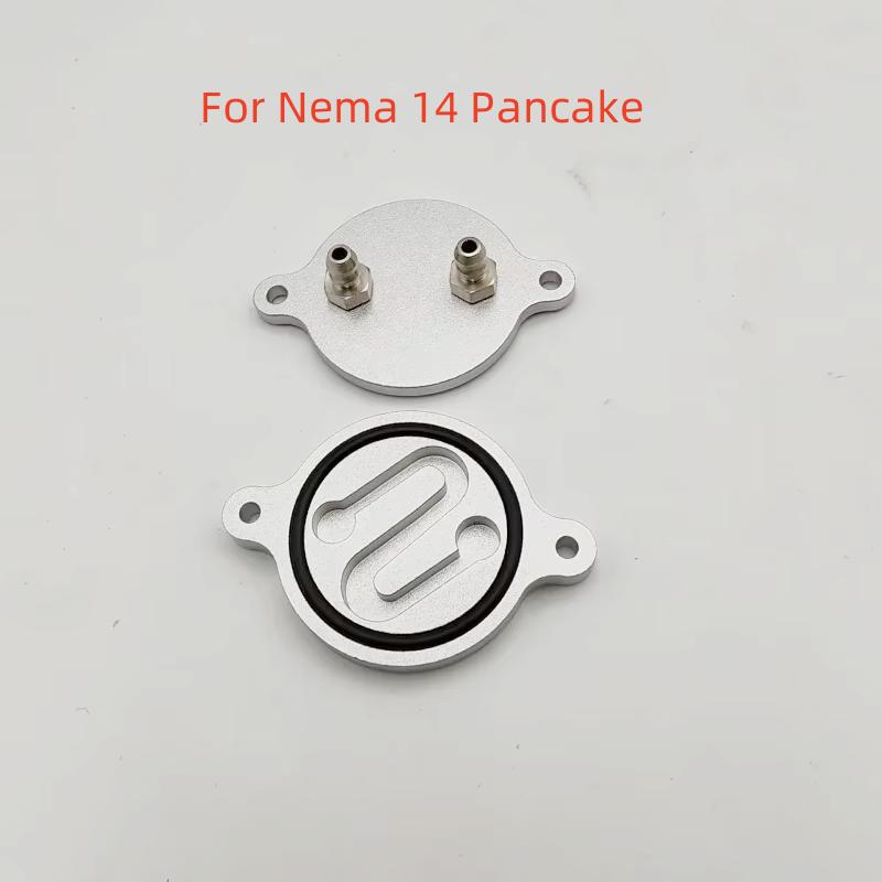 Funssor Nema17/NEMA14 Flachschrittmotor Wasserkühlungsplatte aus CNC-gefrästem Aluminium für 3D-Druckermotoren