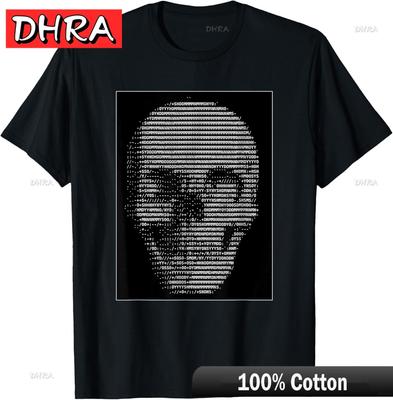 ASCII Skull Characters Graphics Digital Madness Terminal TShirt Classic Cool Clothing Tees for Women TShirt Unisex Hungary