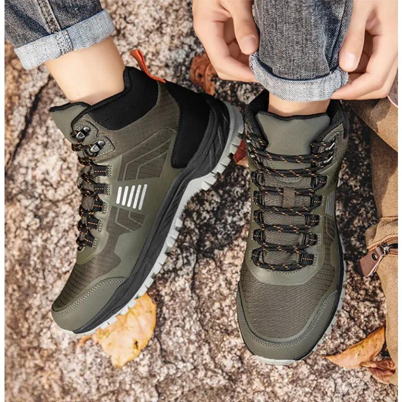 High-Quality Men's Hiking Boots Outdoor Anti Slip Wear-resistant Snow Boots Man High Top Winter Trekking Walking Shoes Women