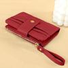 Women Wallet Wristlet Fine Stitch Coins Pocket