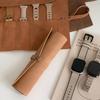 Watch Straps Storage Bag Imitation Leather Holds 5 Straps Watch Strap Storage Pouch Multi-compartment Watch Band Organizer