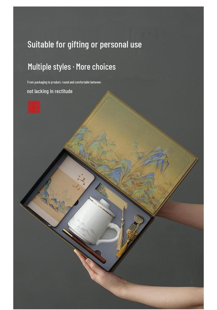High-End Corporate Gift: Custom Logo Business Souvenir for Clients & Employees