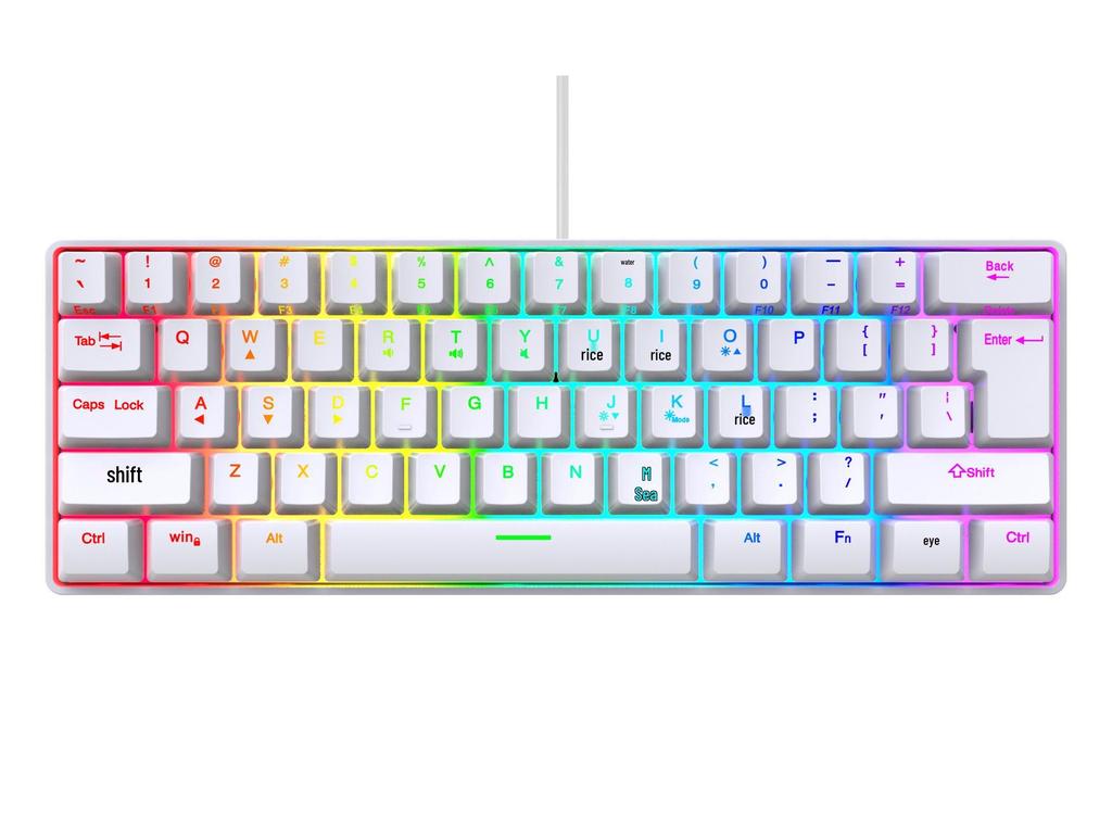 Mekanik Hissiyatlı 61 Tuşlu RGB Kablolu Oyuncu Klavyesi