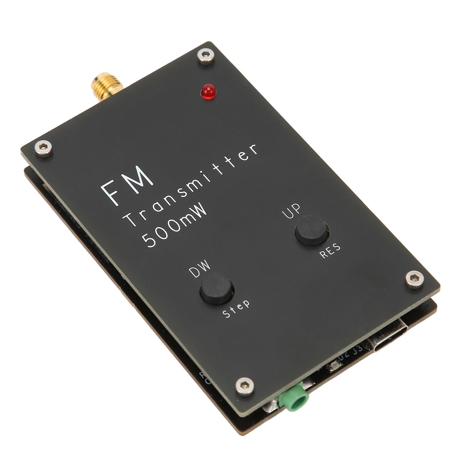 

FM стерео передатчик 2000 м 500 мВт RC FMND 88‑108 МГц алюминиевый сплав портативный FM передатчик