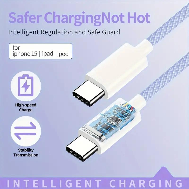 35W Schnelllade-USB-C-auf-Typ-C-Kabel für Apple iPhone 15 Pro Max USB-C-Kabel für iPhone 15 Plus Ladegerät-Zubehör