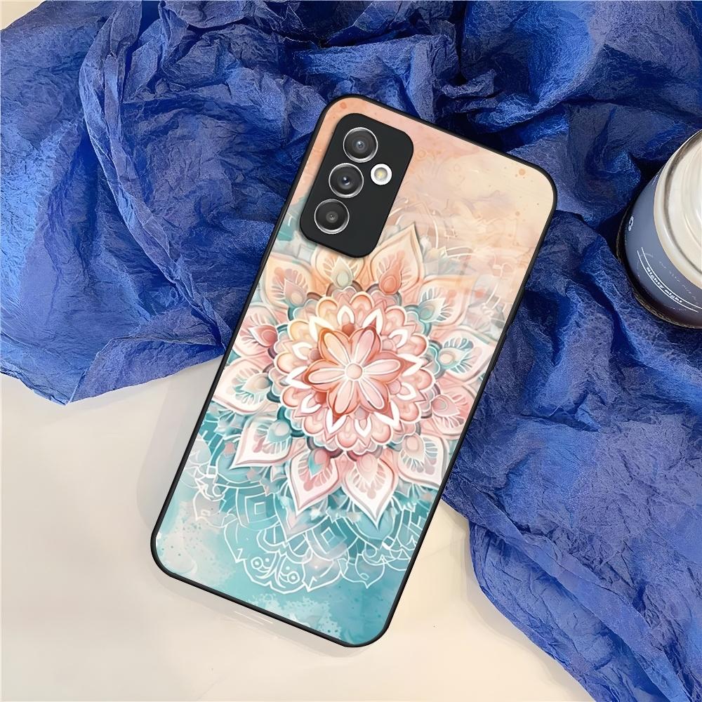 Mandala Chakra Yoga Phone Case for Samsung S25 S24 S30 S21 S23 S20 S22 Fe S10 E S9 Note 20 Pro Ultra Plus glass Cover