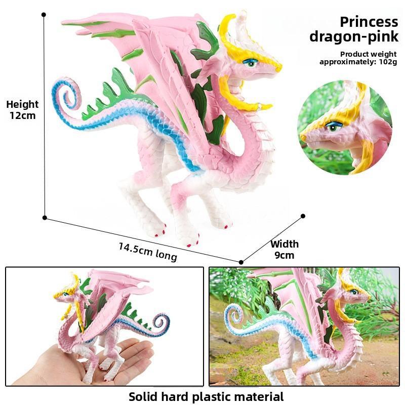 Three Headed Dog Fire Phoenix Stone Monster Dragon Warcraft Model For Kids And Collectors