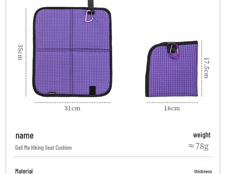 Portable Waterproof Folding Outdoor Seat Cushion for Camping & Picnics