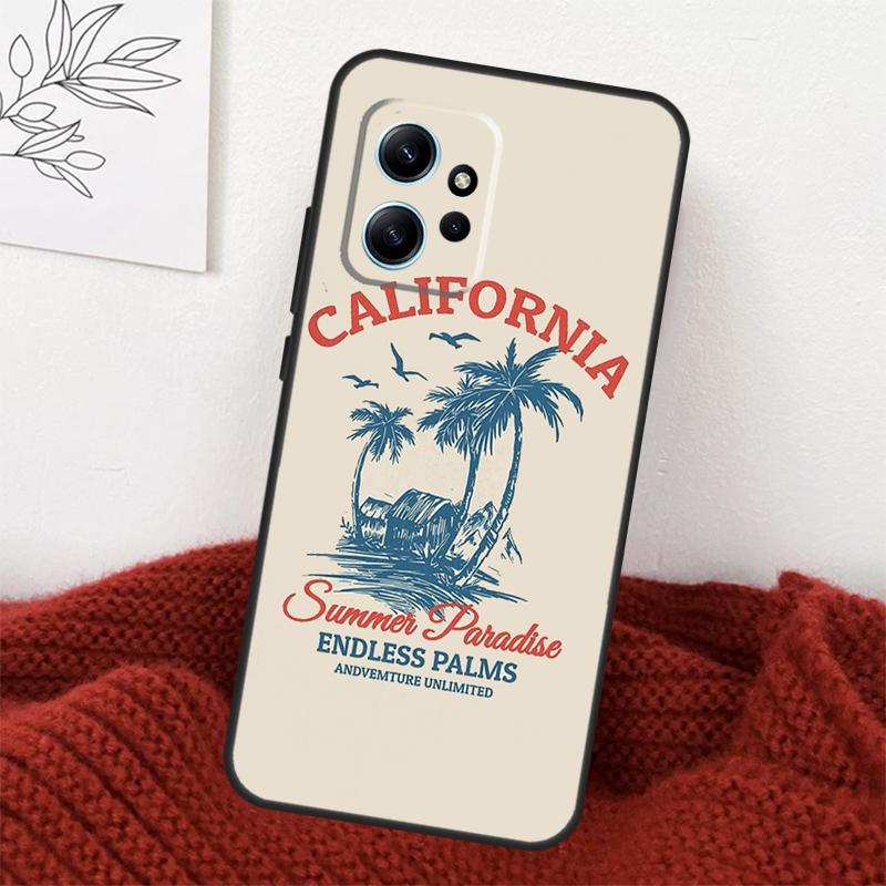 Palms Beach Surf Case For Xiaomi Redmi Note 13 9 10 11 12 14 15 Pro Plus Cover For Redmi 15 C 12C 13C 14C 10C