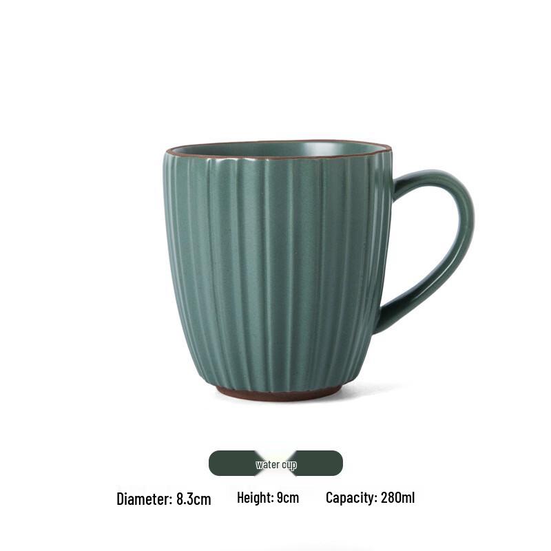 Wuhe Aesthetic Underglaze Green Forest Conical Bowl