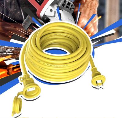 Καλώδιο επέκτασης εξωτερικού χώρου 10μ, Αδιάβροχο, Ανθεκτικό στο Κρύο και τη Θερμότητα, Κατασκευασμένο από Μαλακό Υλικό VCT, Διαθέσιμο σε Μαύρο, Πράσινο και Κίτρινο, με ένα
