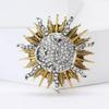 Ramadan Glossy Sun Brooch for Women Unisex Moon Pins Event Funny Luxury Gifts New Year Friends Decoration Party Backpack Clothes