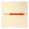 Mitsubishi Pencil Field 2 Mechanical Pencil, Red Lead, M207001P.15, Knock Type, Knurled Metal Grip, Lead Color: Red, Lead Diameter: 2.0mm, Weight: