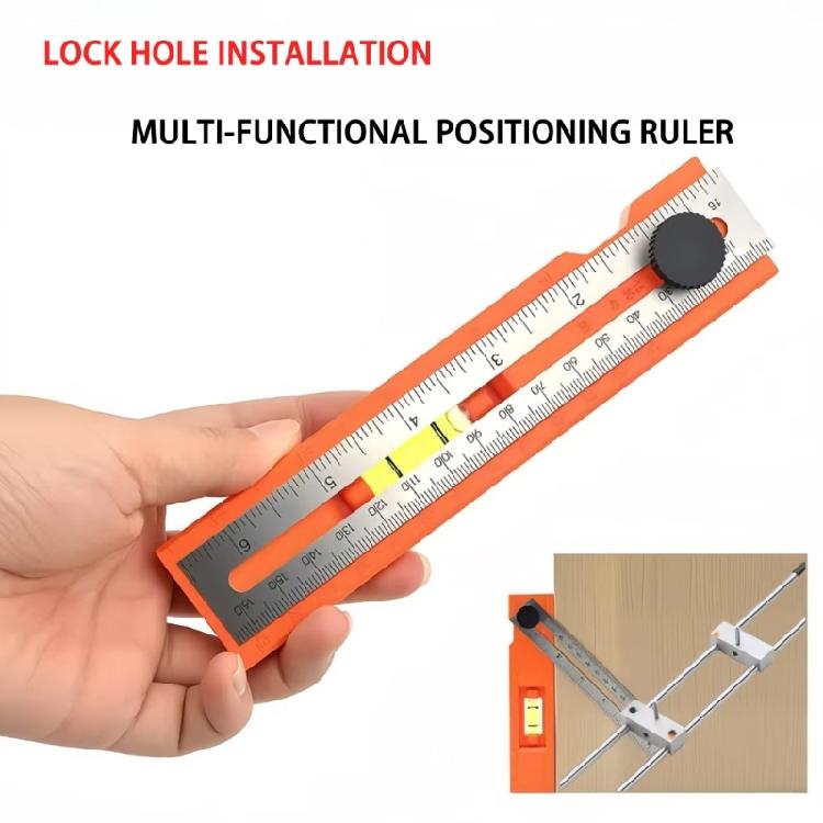 Foldable Marking Ruler Woodworker Horizontal Mark Base with Blisters Multifunctional Positioning Ruler with Scale
