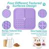 Food Safe BPA Free Easy Clean Silicone Lick Mat for Dogs and Cats Slower Feeder Pet Lick Mat