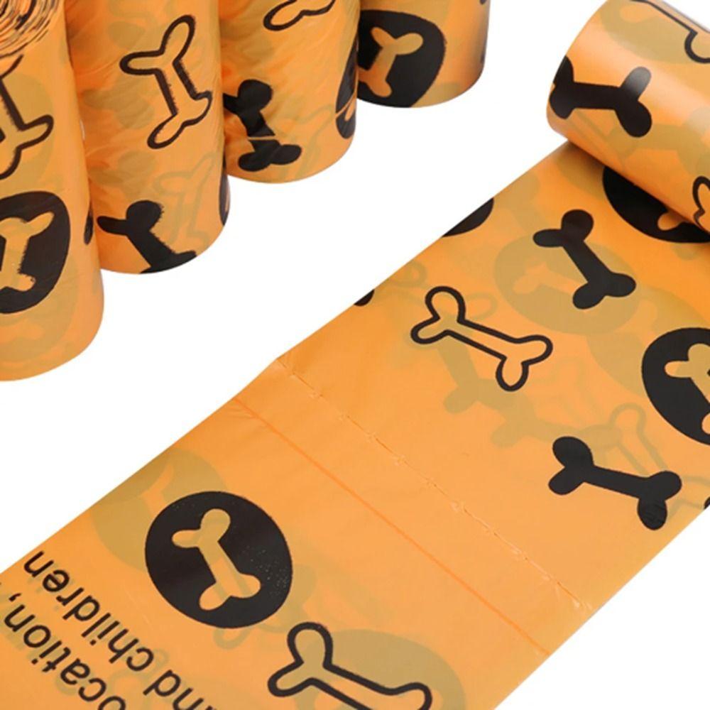 Small Degradable Dog Poop Bags 15pcs/roll Cleaning Shit Bag Portable Pet Cat Garbage Bags  Outdoor