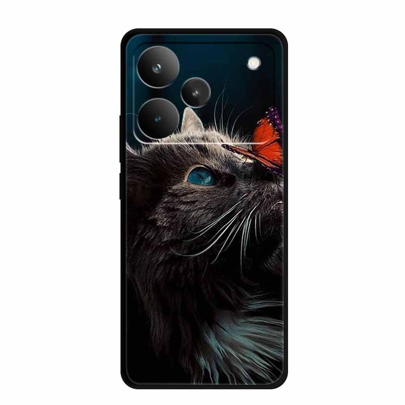 Für Realme P4 Pro 5G Hülle P4Pro Weiche TPU Silikon Rückabdeckung Für Realme P4 Pro Tiere 6,8" Bemalter Wolf Löwe Hülle Schale Tasche