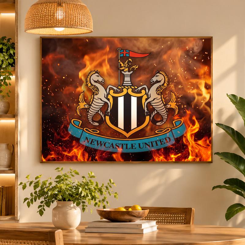 5D Diamond Painting Newcastle United Football DIY Full Drill Diamond Art Kit Home Decoration