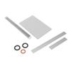   Clay Cutting Tool Set, Acrylic Clay Rolling Pin Ceramic Slicer Kit with Clear Acrylic Board 2 Metal Scrapers