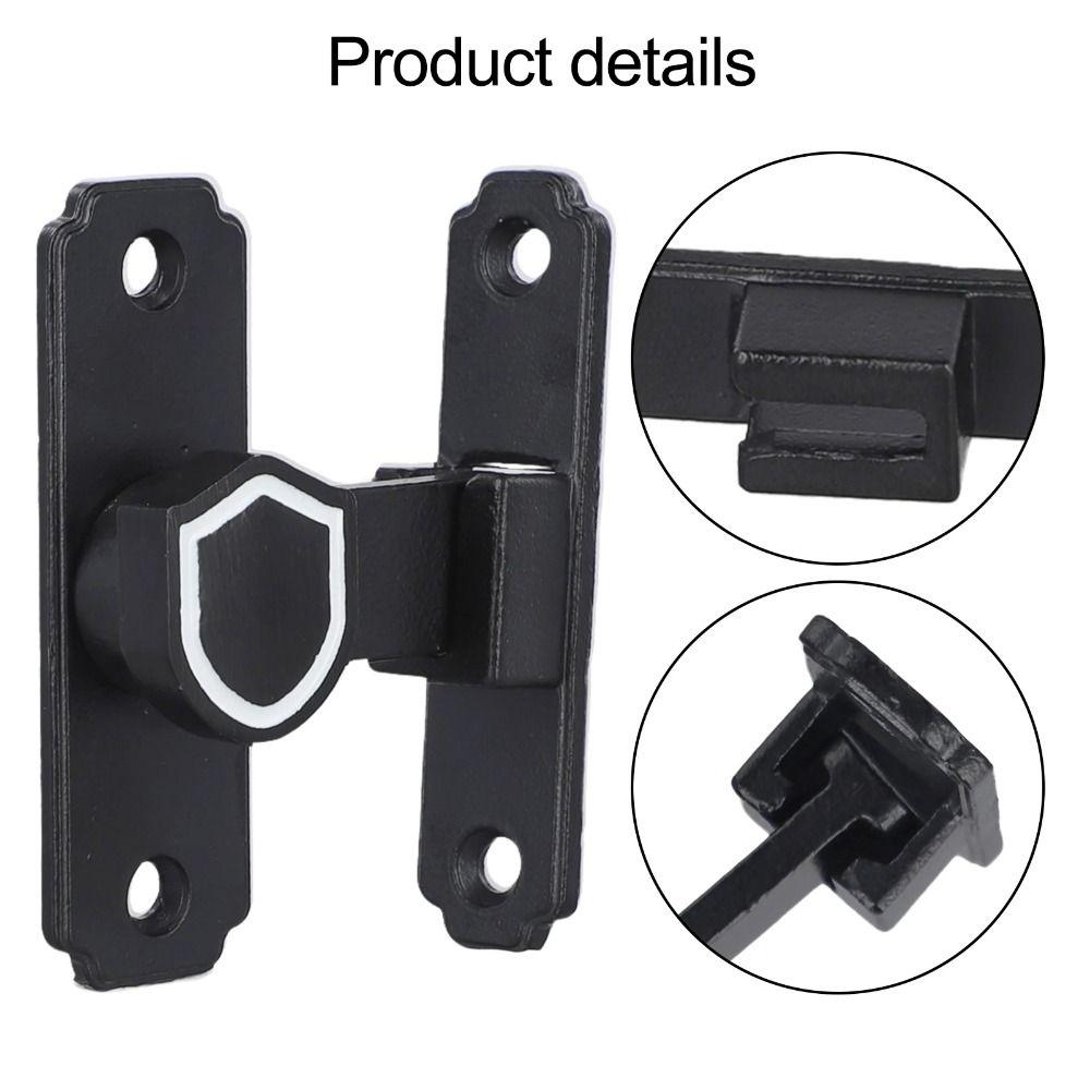 90 /180 Degree Sliding Door Catch Safety Door Hasp Multipurpose Door Buckle Cam Cylinder