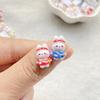 30pcs Resin Colorful Mini Cute Cartoon Rabbit Figurines Flat back Nail Art DIY Scrapbook Crafts Nail Art Flatback Rhinestone