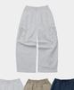 SOME PLACE Shirred Multi-Big Pocket Strap Detail Wide Cargo Cotton Pants_3 Colors