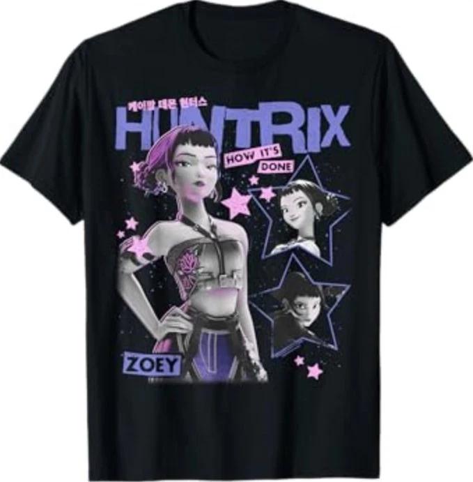 Huntrix Zoey How It s Done Retro Poster T-Shirt S