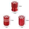 2026 Hot For VW VOLKSWAGEN 4Pcs/Set Car Tyre Valve Dust Caps Aluminum Tire Wheel Valve Stem Air Caps Covers For Volkswagen GOLF 