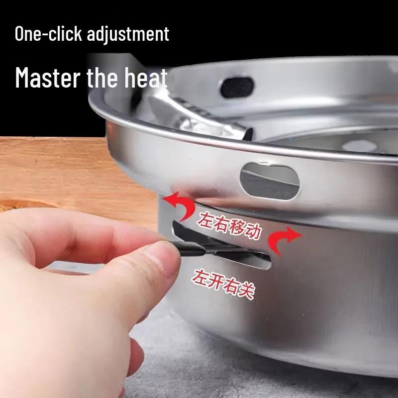 ZISIZ Alcohol Stove with Dry Pot Set
