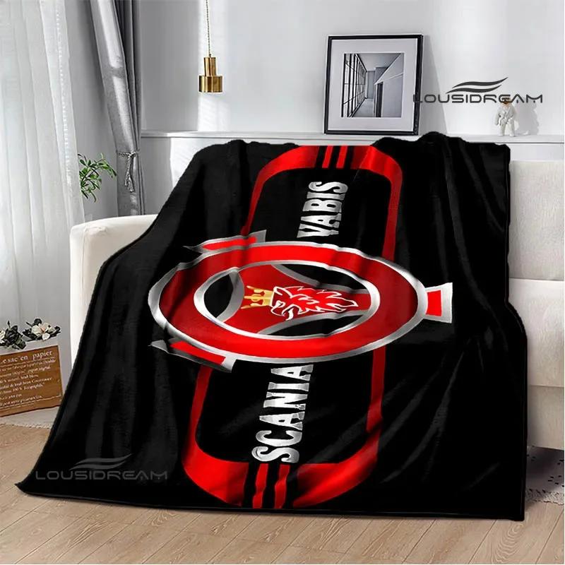 3D S-Scania Truck Printed Blanket Picnic Blanket Warm Flannel Blankets Home Bed Linings Blankets for Beds Birthday Gift
