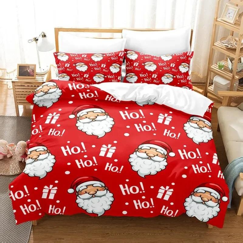 3D Printed Christmas Bedding Set Duvet Cover Bedroom Comforter Covers Single Twin King Size Quilt Cover Home Textile