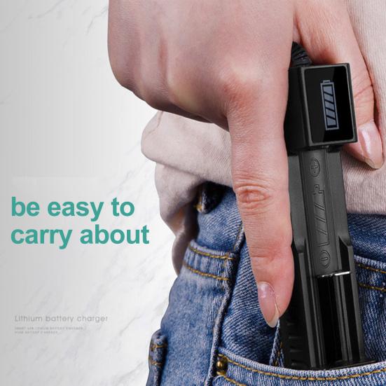 Battery USB Charger Wear Resistant Multifunctional LED Smart Rechargeable Adapter