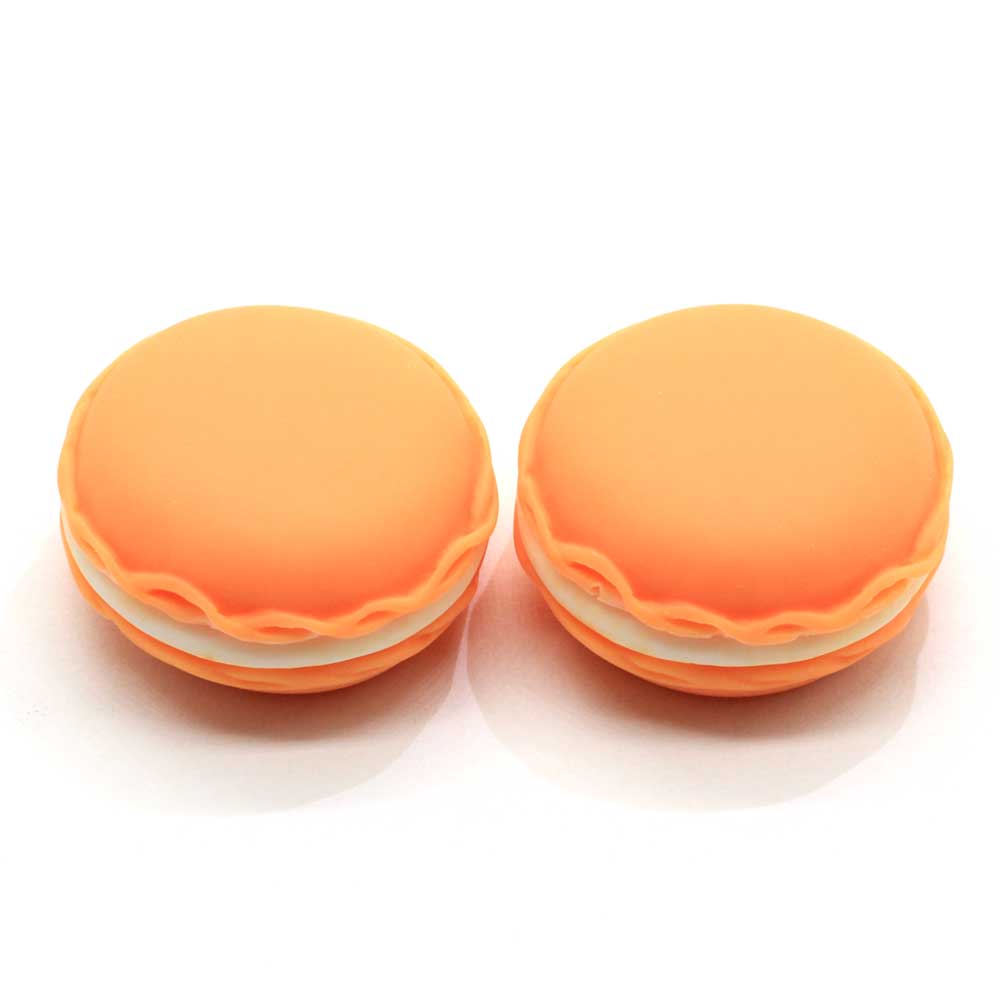 100Pcs Mini Macarons Cake Resin Flatback Cabochons Kawaii Simulation Dessert Macarons Cake Food Slime Charms Hair Bow Center DIY