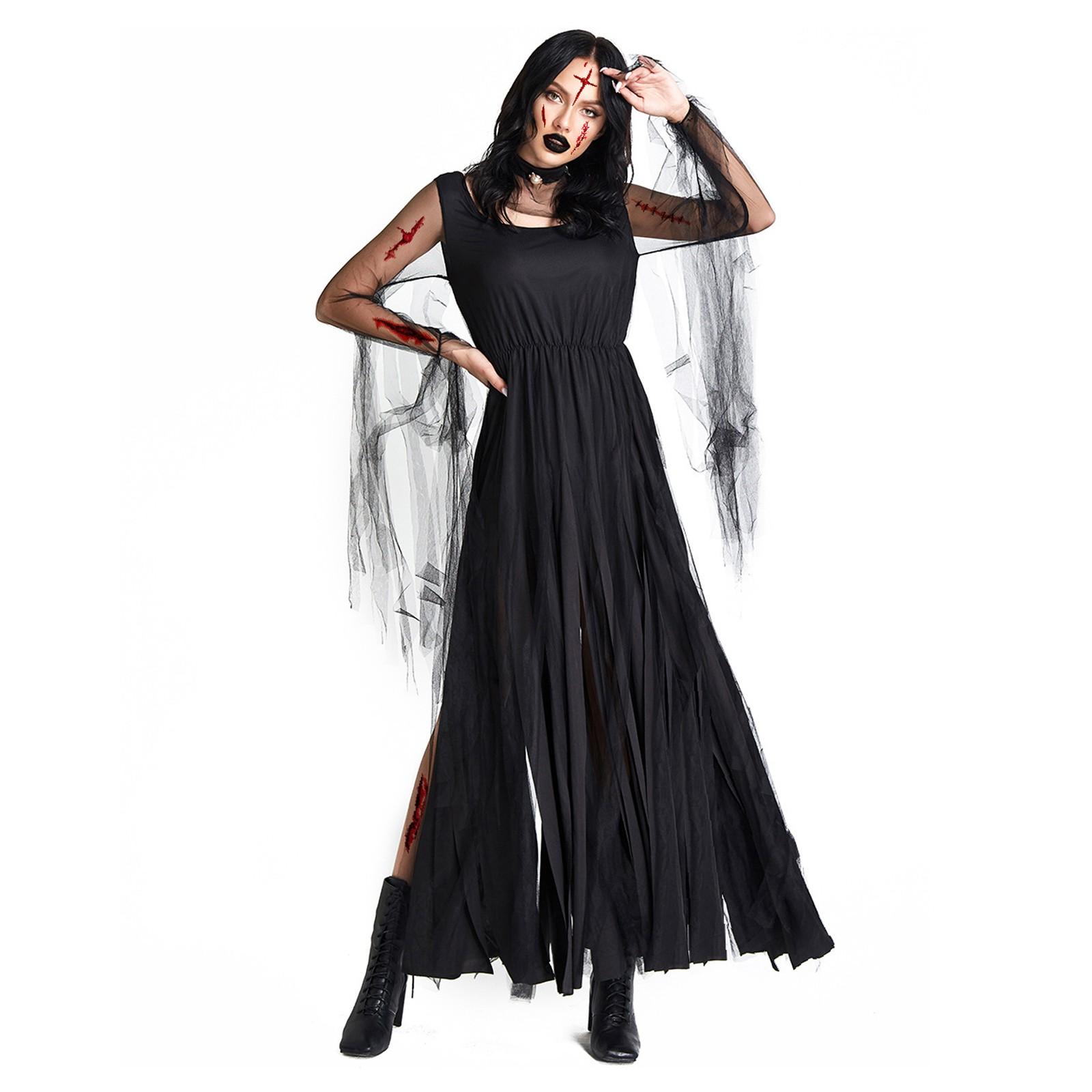 Женский костюм черного дьявола на Хэллоуин — фото 6