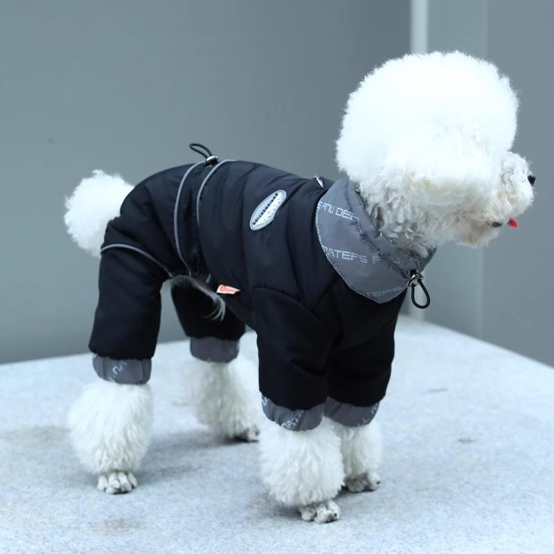 Dog Clothes, Winter Jackets, Pet Teddy Small Dogs, Autumn and Winter Puppy Cotton Clothes, Four-legged Winter Warmth