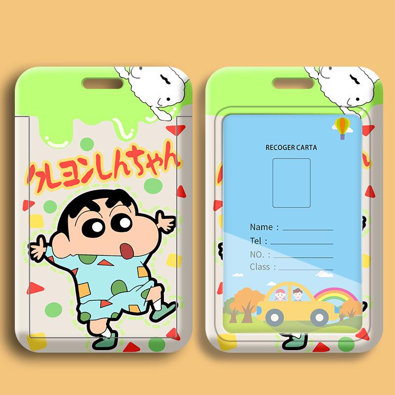 Crayon Shin-chan Cartoon Student ID Lanyard & Badge Holder