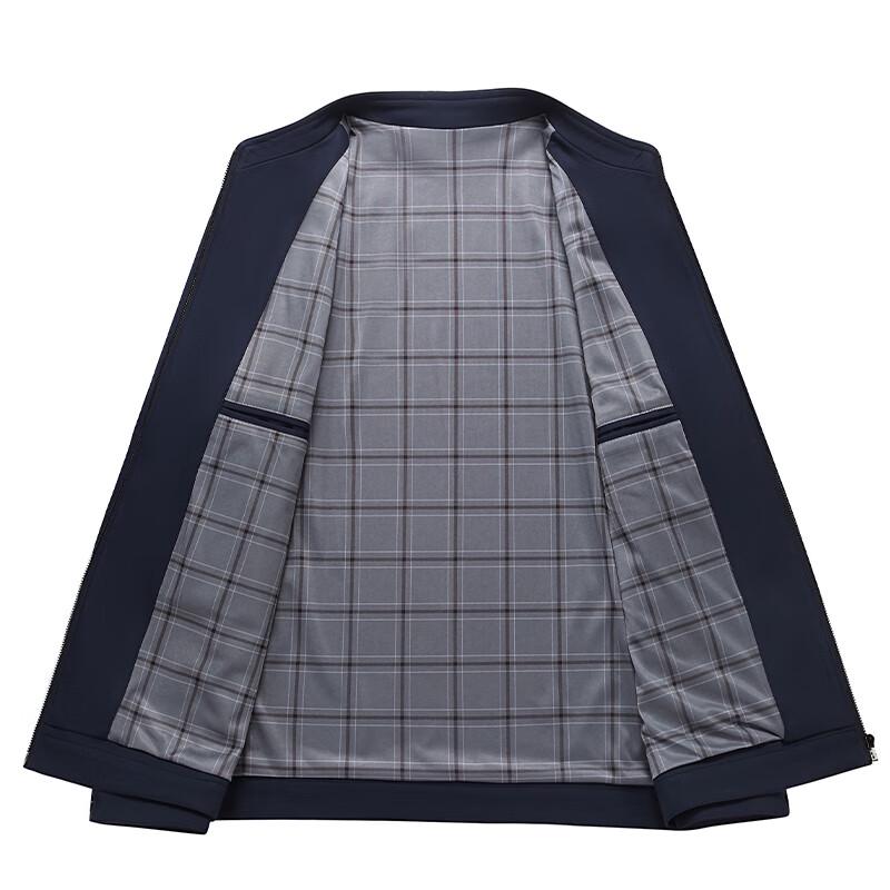 Fengmao Men's Stand Collar Solid Jacket