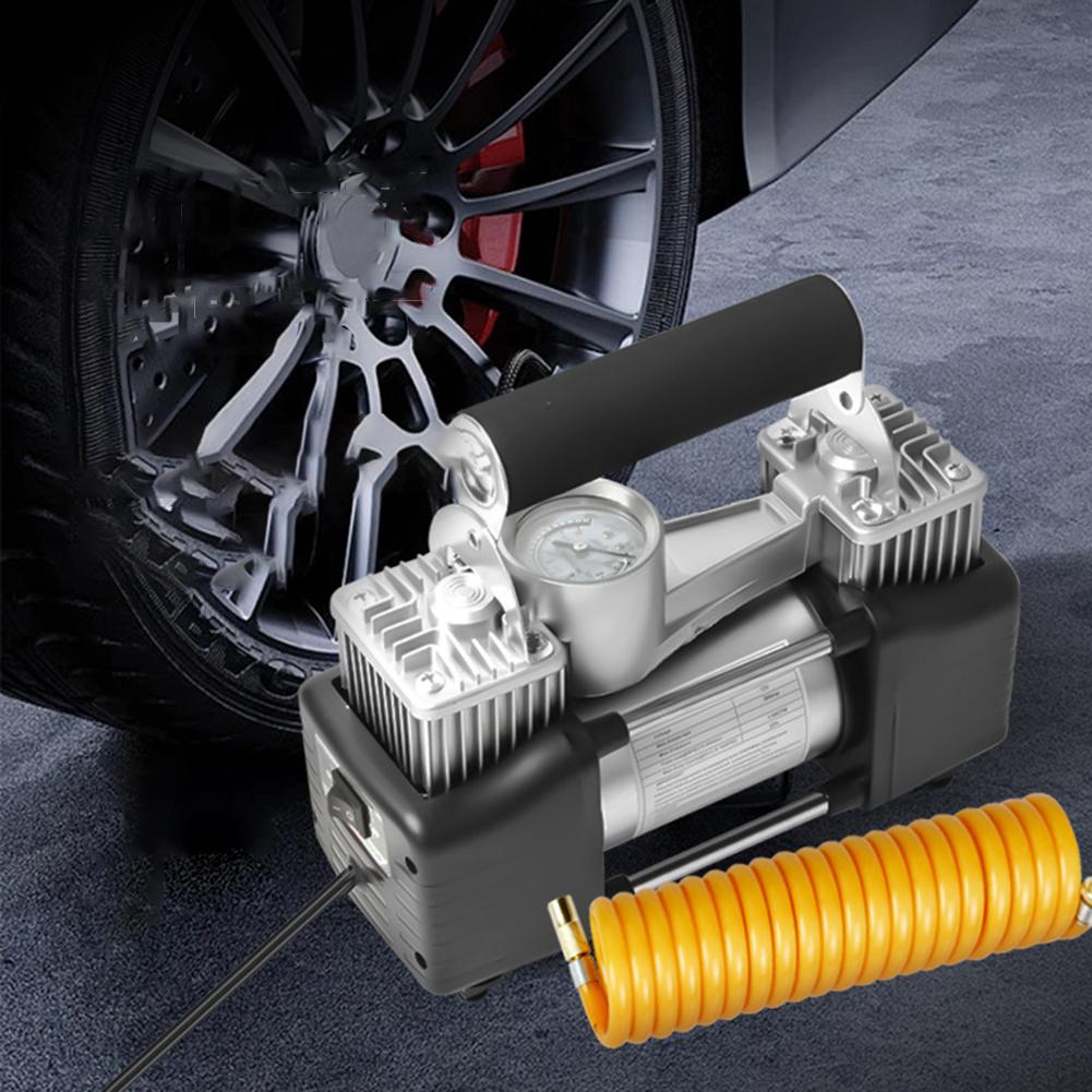 12V 150PSI umflator de anvelope pentru sarcini grele umflator de anvelope de mașină electrică compresor de aer portabil cu manometru pompă de aer electrică pentru mașină