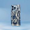 Elegant Blue Lace Print phone case for iphone 17 case for iphone 17 pro max cover Glass for iPhone 17 16 15 14 13 12pm Pro Plus