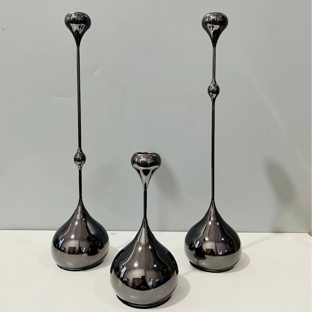 Creative Water Drop Candlestick Candelabrum Candle Holder Gold Geometric Candle Holder Desktop Storage Wedding Centerpieces