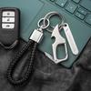 Men's Waist-Mounted Keychain with Box Cutter, Creative Key Ring, Anti-Lost Phone Number Tag Pendant