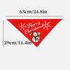 Pet Christmas triangle scarf, elk print dog saliva scarf, cat scarf pet jewelry