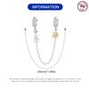 Authentic Original Copper Metal Charm Bead Components Luxury Bee Insect Secure Safety Chain Bead Components Compatible With Bracelet High Quality