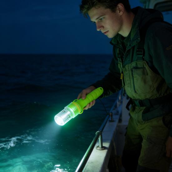 Boat Flares Marine LED Fishing Light with Multi-Mode Signals Waterproof Submersible Net Buoy