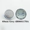 MMM New Black Grey 4pcs Set Audi Car Wheel Center Caps 60mm 61mm 69mm 68mm Automotive for Audi A3 A4 A5 A6 A7 A8 S4 S6 4B0601170