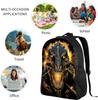 Dinosaurus Rugzak Voor Kinderen Jongens Meisjes, Coole Dino Rugzak, Kinderen Zwart Goud Bliksem Dinosaurus Schooltassen, Basisschool Midden