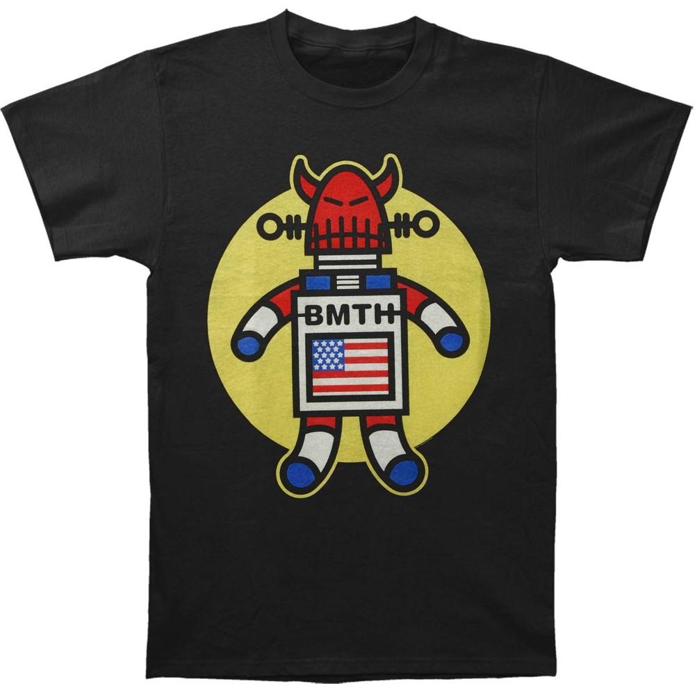 

Men s Bring Me The Horizon Evil Robot T-shirt Black 2XL