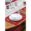 New Year Concept Printed Runner and Placemat Set 5 Pieces / Placemat Table Mat Dining Table Mat Coaster